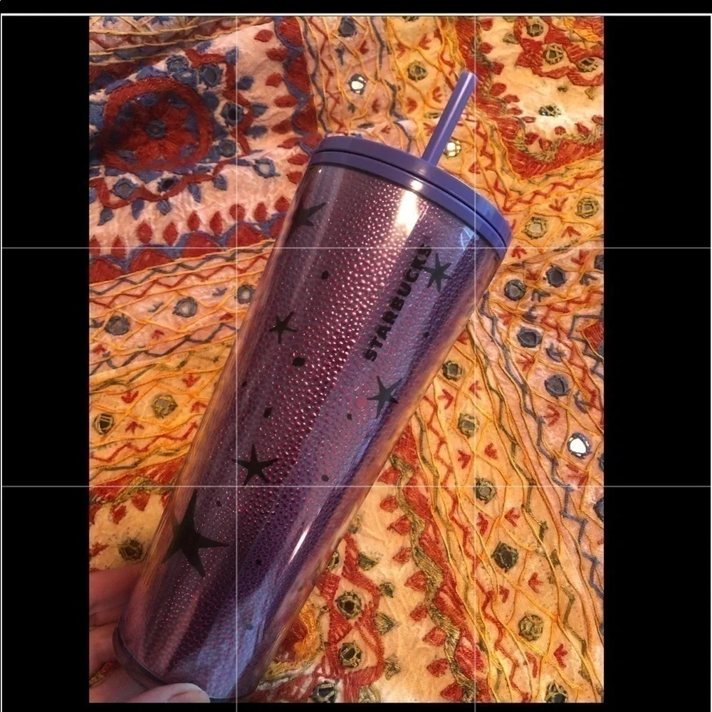 NWT Black Cat Purple Starbucks Tumbler